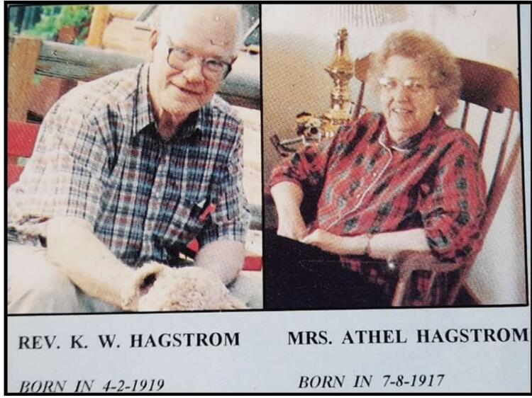 Rev. K.W. Hagstrom  and his wife